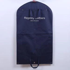 Kleidersack-Anzugtasche mit Griffen, nicht gewebt, individueller, faltbarer Anzugbezug